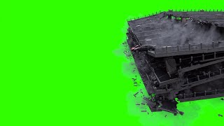 10 Real 3D Demolition - Destruction (SET 03) of Urban City - Green Screen | FREE TO USE | iforEdits
