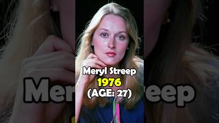 Meryl Streep 1976 to 2025 Then and Now | EVOLUTION | TRANSFORMATION #shorts #ytshots #merylstreep