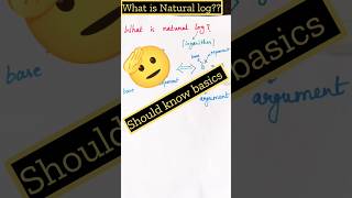 What is Natural logarithm #shorts #maths #viral  #logarithm