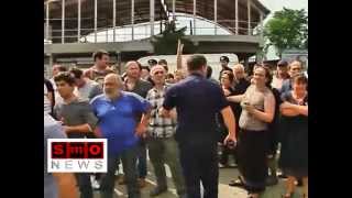 დაპირისპირება ზუგდიდში კადრები უკომენტაროდ