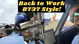 Boeing 737 cockpit preparation//Getting Back to Work!