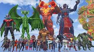 Marvel Size Comparison | 3D Animation | Real Scale COMPARISON