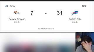 BENGALS FAN REACTS TO THE BRONCOS GETTING DESTROYED BY THE BILLS 31-7.............