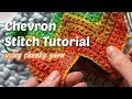 How to Crochet the Chevron Stitch | Using BIG YARN