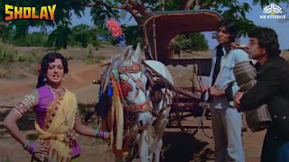 Hema Malini Funny Scene | Hema Milini, Dharmendra, Amitabh | Sholay (1975) | NH Studioz | HD