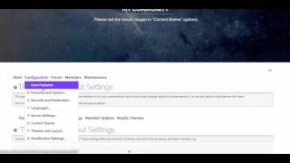 Install a theme - set default theme - smf