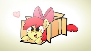 Ponies sliding into a box v2.0