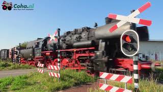 Spoorwegovergang Veendam 😍4K😍 // Dutch railroad crossing // Museum Spoorlijn STAR