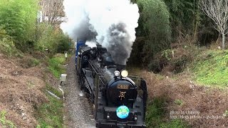 水郡線 SL奥久慈清流ライン号 9839レ C6120 西金～上小川 2014.12.07