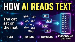 How AI Converts Words Into Numbers (Tokens → Embeddings Explained)