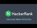Circular Array Rotation in C++ ||English|| HackerRank @CI