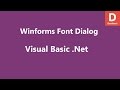 Visual Basic .Net Font Dialog Control