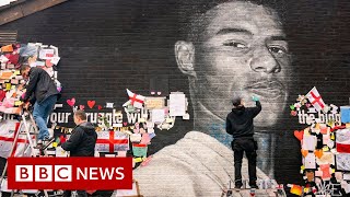 Love and support for Marcus Rashford after Manchester mural defaced -  BBC News