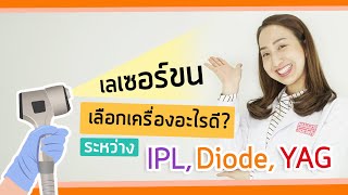 เลเซอร์ขน เลือกเครื่องอะไรดี ระหว่าง IPL, Diode, YAG