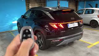 HYUNDAI TUCSON 2023 getting IN & OUT of PARKING space by itself! (REMOTE PARKING assist)