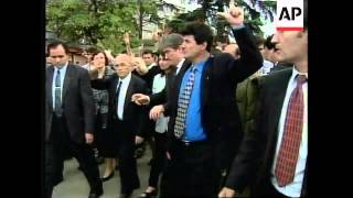 ALBANIA: GOVERNMENT OPPOSITION PROTEST ENDS PEACEFULLY