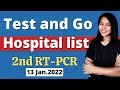 Hospiital list for 2nd RT-PCR test l Test and Go