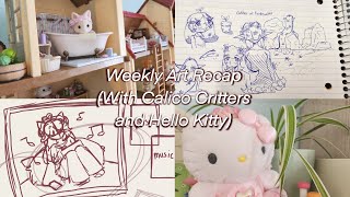 I GOT A $200 HELLO KITTY PLUS??? | Art Vlog #2