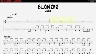 BLONDIE - Maria [DRUM SCORE]