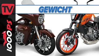 Gewichtsangaben beim Motorrad - Welche Rolle spielt Gewicht? - Technische Daten im Detail erklärt