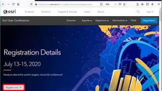 Esri UC Registration