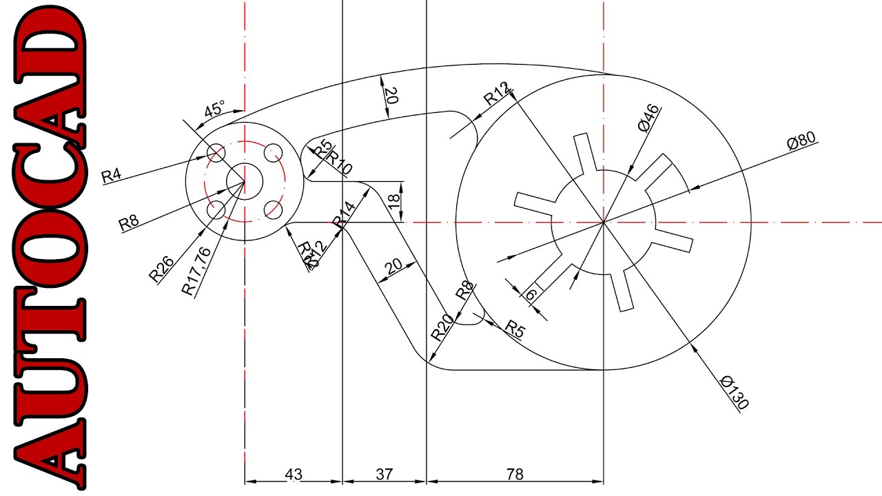 AutoCAD 2D Drawing Examples