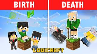 Birth to Death on ONE BLOCK in MINECRAFT (Tagalog)