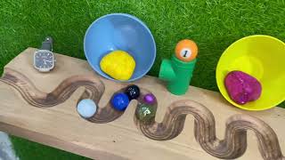 Marble Run Rush Challenge! 5 Big Balls vs 2 Small Balls | HABA Slope ASMR