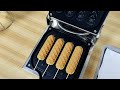 KS 4 French Muffin Corn Dog Machine #Hotdog,Cheese Waffle#