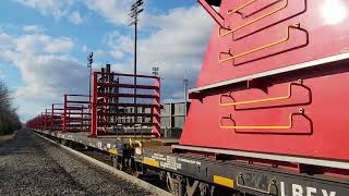 NJT railtrain heading east to the Boundbrook siding to drop off the railcars