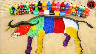 How to make Rainbow Buffalo with Orbeez Colorful from Coca Cola, Chupa Chups, Sprite, Fanta  New