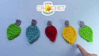 Christmas Lights Applique - Crochet Quick Fix - Pattern & Tutorial