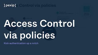 Access Control via policies - Pexip Secure Meetings