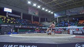 2019 음성장사씨름대회 태백급 개인전 2조 16강 하이라이트 권진욱 vs 박상욱 20190403