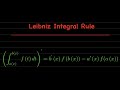 Integration:  Leibniz Integral Rule