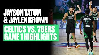 Jayson Tatum (32 PTS) & Jaylen Brown (29 PTS) Take Game 1 vs. 76ers
