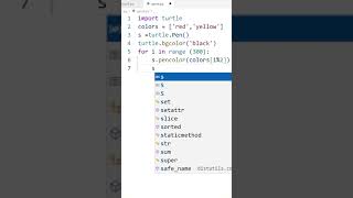 Draw Triangle Pattern using Python Turtle Graphics #shorts @RitikaxRayPixy