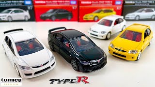 トミカプレミアム ホンダシビック TYPE R（FD2）が新車両で登場でシビック タイプR（EK9）が廃番に！初回版と通常版の両方をチェック！