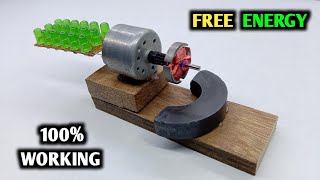 Free Energy Generator With DC Motor Armature And Half Magnet