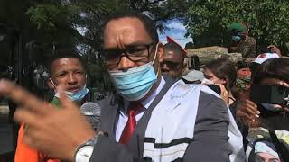 LPM supporters protest against ban of party leaders from National Assembly - NBC