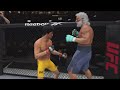 ps5 pro bruce lee vs. super beach lifeguard ea sports ufc 4