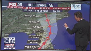 Hurricane Ian nears Category 5 strength on approach to Florida