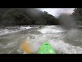 kayaking bridge 2 to bridge 3 on quijos river near baeza ecuador