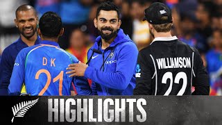 India Seal Series With 7 Wicket Win | HIGHLIGHTS | 3rd ODI - BLACKCAPS v India, 2019