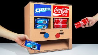 How to Make OREO and Coca Cola Vending Machine from Cardboard
