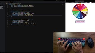 ASMR Programming - Coding Lottery wheel - No talking - Javascript + Html + CSS