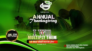 I WILL MULTIPLY THEM | THANKSGIVING SUNDAY SERVICE