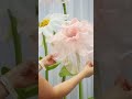 diy giant organza flowers freestanding large flower diy organzaflower diydecor