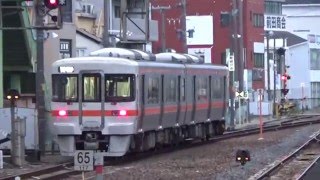 JR東海キハ25形M104編成ワンマン普通伊勢市行き到着発車