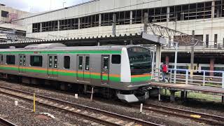 【ピクトグラム配置変？】e233系5連＋e231系10連　大宮駅発車シーン